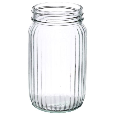 Słoik do picia napojów szklany z zakrętką i słomką grube szkło 500ml EXCELLENT HOUSEWARE 139177 Słoik do picia napojów szklany z zakrętką i słomką grube szkło 500ml EXCELLENT HOUSEWARE 139177