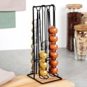 Stojak na kapsułki do kawy Nespresso metalowy czarny 30cm VILDE 229127 Stojak na kapsułki do kawy Nespresso metalowy czarny 30cm VILDE 229127