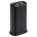 Stojak na noże kuchenne organizer blok pojemnik czarny z przegródkami EXCELLENT HOUSEWARE 229168 Stojak na noże kuchenne organizer blok pojemnik czarny z przegródkami EXCELLENT HOUSEWARE 229168