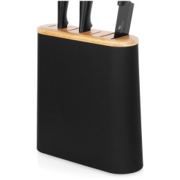 Stojak na noże kuchenne organizer blok pojemnik czarny z przegródkami EXCELLENT HOUSEWARE 229219