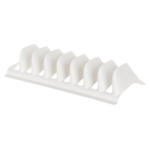 Stojak na pokrywki talerze kuchenny biały 30x13.5x6cm STORAGE SOLUTIONS 229179