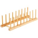 Stojak na pokrywki talerze uniwersalny bambusowy 34.5x12x12cm VILDE 229114 Stojak na pokrywki talerze uniwersalny bambusowy 34.5x12x12cm VILDE 229114