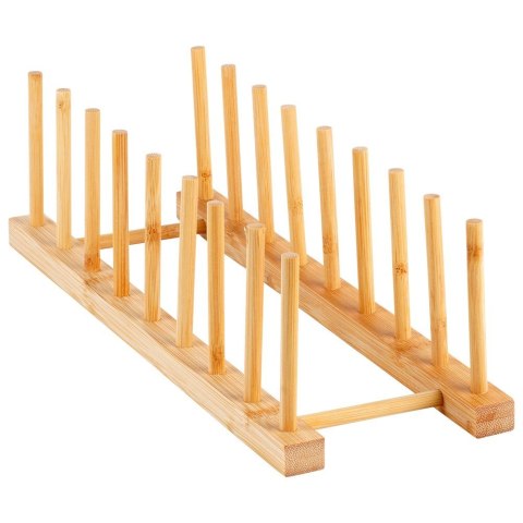 Stojak na pokrywki talerze uniwersalny bambusowy 34.5x12x12cm VILDE 229114 Stojak na pokrywki talerze uniwersalny bambusowy 34.5x12x12cm VILDE 229114