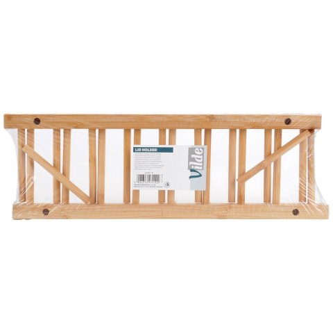 Stojak na pokrywki talerze uniwersalny bambusowy 34.5x12x12cm VILDE 229114 Stojak na pokrywki talerze uniwersalny bambusowy 34.5x12x12cm VILDE 229114