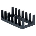 Stojak organizer na pokrywki talerze uniwersalny czarny 28x15x9cm VILDE 229084 Stojak organizer na pokrywki talerze uniwersalny czarny 28x15x9cm VILDE 229084