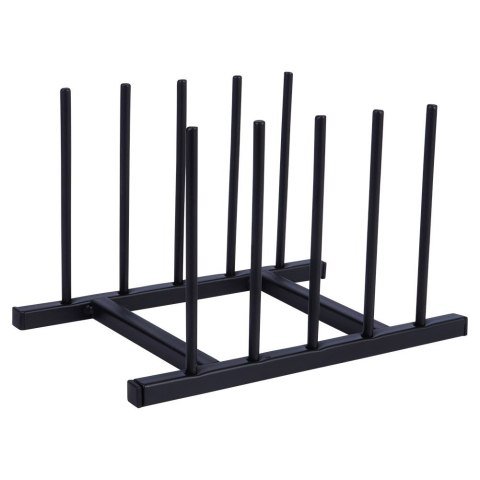 Stojak uchwyt na pokrywki i talerze metalowy czarny 19.5x12.5x12cm HOME STYLING COLLECTION 229104