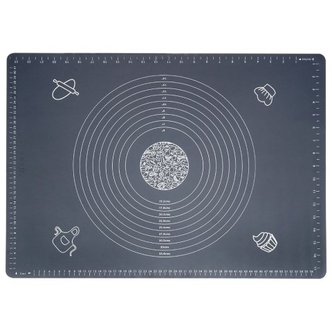 Stolnica do ciasta silikonowa mata kuchenna gruba duża 64x45cm XXL VILDE 279002 Stolnica do ciasta silikonowa mata kuchenna gruba duża 64x45cm XXL VILDE 279002