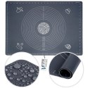Stolnica do ciasta silikonowa mata kuchenna gruba duża 64x45cm XXL VILDE 279002 Stolnica do ciasta silikonowa mata kuchenna gruba duża 64x45cm XXL VILDE 279002