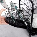 Suszarka do naczyń na naczynia stojąca czarna 2-poziomy 51.5x24.5x33cm VILDE 229098 Suszarka do naczyń na naczynia stojąca czarna 2-poziomy 51.5x24.5x33cm VILDE 229098