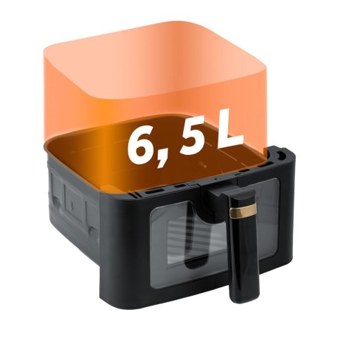 Frytkownica beztłuszczowa Air fryer Berdsen BD-655 czarna Frytkownica beztłuszczowa Air fryer Berdsen BD-655 czarna