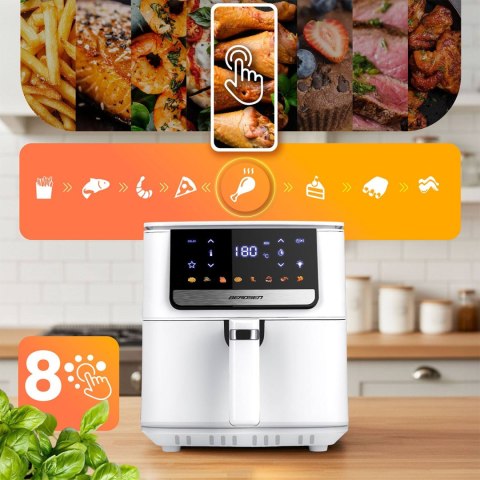 Frytkownica beztłuszczowa Air fryer Berdsen BD-662 biała Frytkownica beztłuszczowa Air fryer Berdsen BD-662 biała