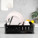Suszarka do naczyń na naczynia stojąca plastikowa czarna 39.5x31x12cm VILDE 229061-C Suszarka do naczyń na naczynia stojąca plastikowa czarna 39.5x31x12cm VILDE 229061-C