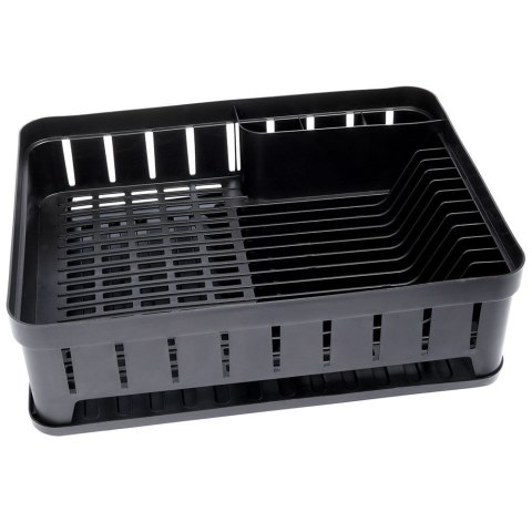 Suszarka do naczyń na naczynia stojąca plastikowa czarna 39.5x31x12cm VILDE 229061-C Suszarka do naczyń na naczynia stojąca plastikowa czarna 39.5x31x12cm VILDE 229061-C