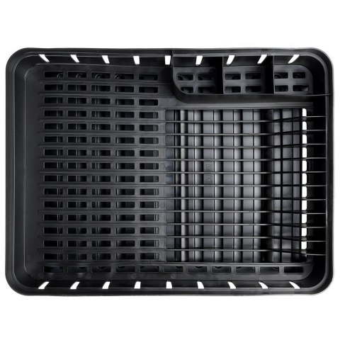 Suszarka do naczyń na naczynia stojąca plastikowa czarna 39.5x31x12cm VILDE 229061-C Suszarka do naczyń na naczynia stojąca plastikowa czarna 39.5x31x12cm VILDE 229061-C
