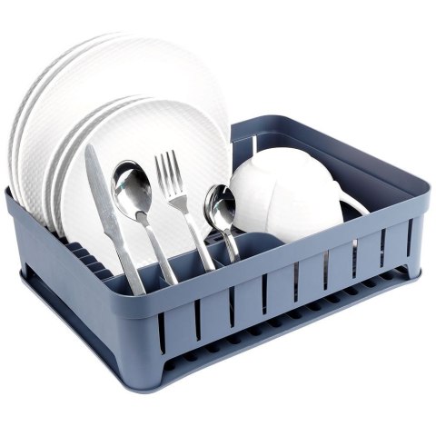 Suszarka do naczyń na naczynia stojąca plastikowa szara 39.5x31x12cm VILDE 229061-S Suszarka do naczyń na naczynia stojąca plastikowa szara 39.5x31x12cm VILDE 229061-S