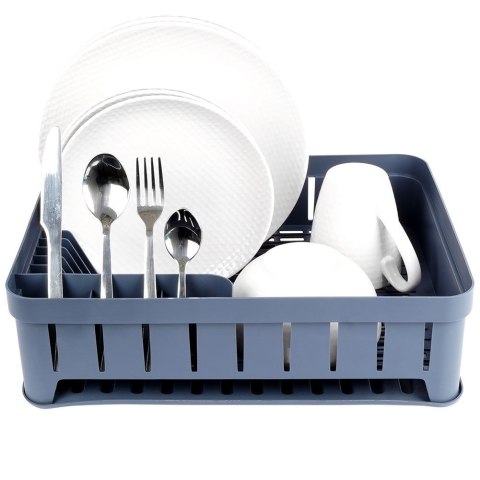Suszarka do naczyń na naczynia stojąca plastikowa szara 39.5x31x12cm VILDE 229061-S Suszarka do naczyń na naczynia stojąca plastikowa szara 39.5x31x12cm VILDE 229061-S