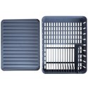 Suszarka do naczyń na naczynia stojąca plastikowa szara 39.5x31x12cm VILDE 229061-S Suszarka do naczyń na naczynia stojąca plastikowa szara 39.5x31x12cm VILDE 229061-S