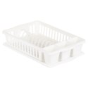 Suszarka do naczyń plastikowa na naczynia stojąca biała 39.5x26x8.5cm VILDE 229178 Suszarka do naczyń plastikowa na naczynia stojąca biała 39.5x26x8.5cm VILDE 229178