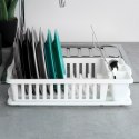 Suszarka do naczyń plastikowa na naczynia stojąca biała 39.5x26x8.5cm VILDE 229178 Suszarka do naczyń plastikowa na naczynia stojąca biała 39.5x26x8.5cm VILDE 229178