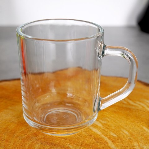 Szklanki do kawy herbaty z uchem 230ml 3 sztuki zestaw szklanek komplet EXCELLENT HOUSEWARE 139421 Szklanki do kawy herbaty z uchem 230ml 3 sztuki zestaw szklanek komplet EXCELLENT HOUSEWARE 139421