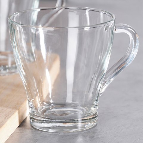 Szklanki do kawy herbaty z uchem 250ml 6 szt zestaw szklanek komplet VILDE 139613 Szklanki do kawy herbaty z uchem 250ml 6 szt zestaw szklanek komplet VILDE 139613