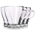 Szklanki do kawy herbaty z uchem 280ml 4 sztuki zestaw szklanek komplet EXCELLENT HOUSEWARE 139424 Szklanki do kawy herbaty z uchem 280ml 4 sztuki zestaw szklanek komplet EXCELLENT HOUSEWARE 139424