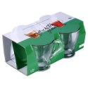 Szklanki do kawy herbaty z uchem 280ml 4 sztuki zestaw szklanek komplet EXCELLENT HOUSEWARE 139424 Szklanki do kawy herbaty z uchem 280ml 4 sztuki zestaw szklanek komplet EXCELLENT HOUSEWARE 139424