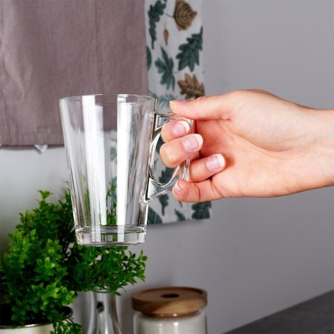 Szklanki do kawy latte macchiato 255ml 6 szt zestaw szklanek komplet VILDE 139614 Szklanki do kawy latte macchiato 255ml 6 szt zestaw szklanek komplet VILDE 139614