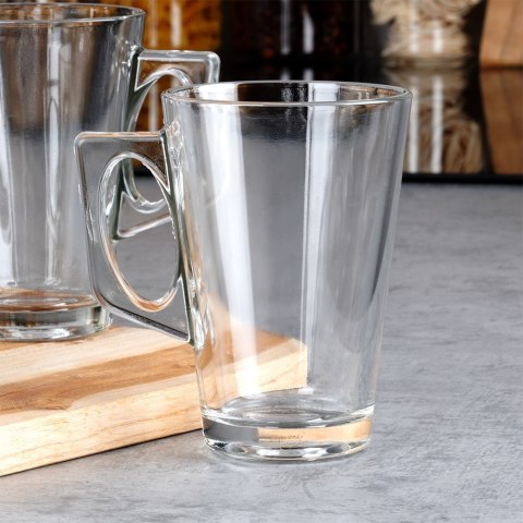 Szklanki do kawy latte macchiato 255ml 6 szt zestaw szklanek komplet VILDE 139614 Szklanki do kawy latte macchiato 255ml 6 szt zestaw szklanek komplet VILDE 139614