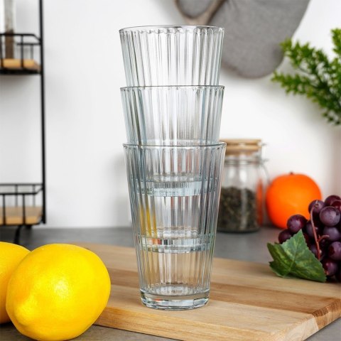 Szklanki do napojów 270ml 3 sztuki zestaw szklanek komplet EXCELLENT HOUSEWARE 139633 Szklanki do napojów 270ml 3 sztuki zestaw szklanek komplet EXCELLENT HOUSEWARE 139633