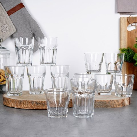 Szklanki do napojów zimnych mix 230 / 330ml 12 szt zestaw szklanek EXCELLENT HOUSEWARE 139427 Szklanki do napojów zimnych mix 230 / 330ml 12 szt zestaw szklanek EXCELLENT HOUSEWARE 139427