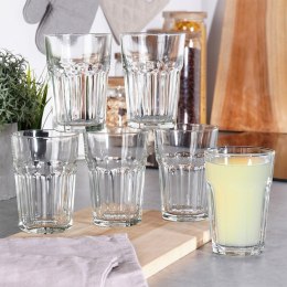 Szklanki do napojów zimnych wysokie 360ml 6 sztuk zestaw szklanek VILDE 139615