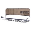 Wieszak na kieliszki kubki filiżanki ścienny półka uchwyt 48x12x20cm BISTRO VILDE 229102 Wieszak na kieliszki kubki filiżanki ścienny półka uchwyt 48x12x20cm BISTRO VILDE 229102