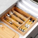 Wkład na sztućce do szuflady szuflad organizer bambusowy 25x35cm VILDE 229199 Wkład na sztućce do szuflady szuflad organizer bambusowy 25x35cm VILDE 229199
