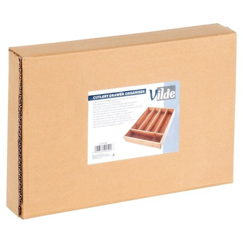 Wkład na sztućce do szuflady szuflad organizer bambusowy 25x35cm VILDE 229199 Wkład na sztućce do szuflady szuflad organizer bambusowy 25x35cm VILDE 229199