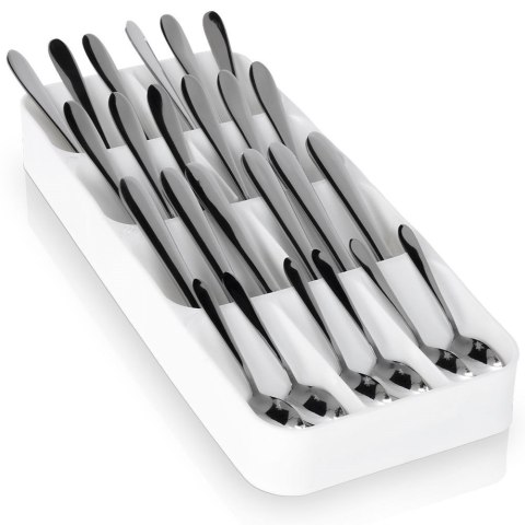 Wkład na sztućce do szuflady szuflad organizer biały 39x17cm VILDE 229011-B Wkład na sztućce do szuflady szuflad organizer biały 39x17cm VILDE 229011-B