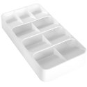 Wkład na sztućce do szuflady szuflad organizer biały 39x17cm VILDE 229011-B Wkład na sztućce do szuflady szuflad organizer biały 39x17cm VILDE 229011-B