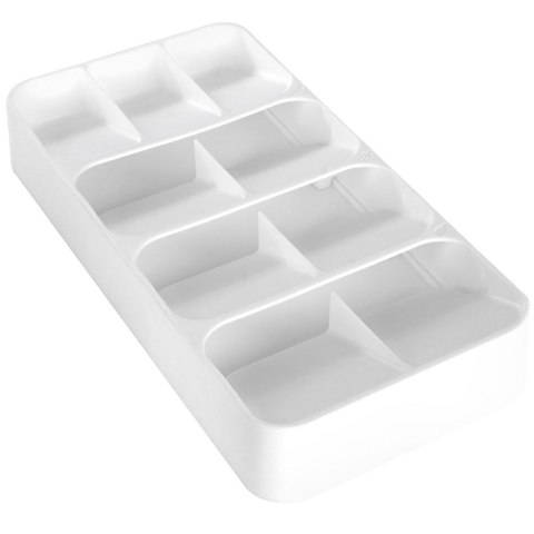 Wkład na sztućce do szuflady szuflad organizer biały 39x17cm VILDE 229011-B Wkład na sztućce do szuflady szuflad organizer biały 39x17cm VILDE 229011-B