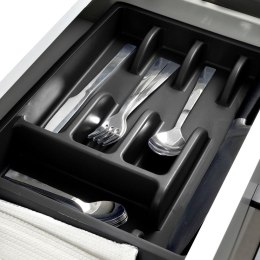 Wkład na sztućce do szuflady szuflad organizer czarny 36x25.5cm VILDE 229048-C