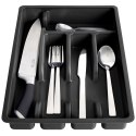 Wkład na sztućce do szuflady szuflad organizer czarny 36x25.5cm VILDE 229048-C Wkład na sztućce do szuflady szuflad organizer czarny 36x25.5cm VILDE 229048-C