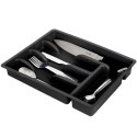 Wkład na sztućce do szuflady szuflad organizer czarny 36x25.5cm VILDE 229048-C Wkład na sztućce do szuflady szuflad organizer czarny 36x25.5cm VILDE 229048-C