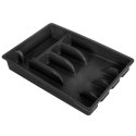 Wkład na sztućce do szuflady szuflad organizer czarny 36x25.5cm VILDE 229048-C Wkład na sztućce do szuflady szuflad organizer czarny 36x25.5cm VILDE 229048-C