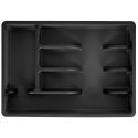 Wkład na sztućce do szuflady szuflad organizer czarny 36x25.5cm VILDE 229048-C Wkład na sztućce do szuflady szuflad organizer czarny 36x25.5cm VILDE 229048-C