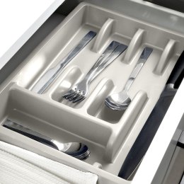 Wkład na sztućce do szuflady szuflad organizer popielaty 36x25.5cm VILDE 229048-P