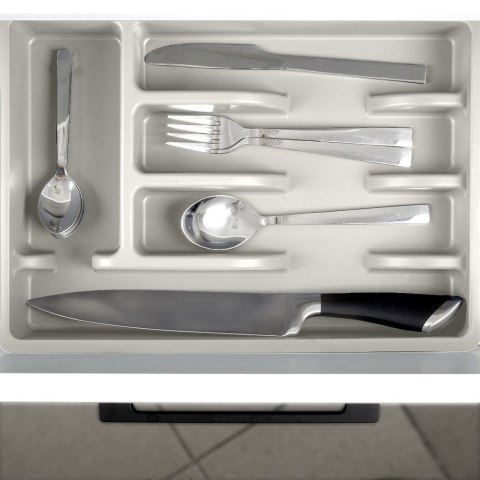 Wkład na sztućce do szuflady szuflad organizer popielaty 36x25.5cm VILDE 229048-P Wkład na sztućce do szuflady szuflad organizer popielaty 36x25.5cm VILDE 229048-P