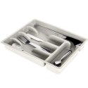Wkład na sztućce do szuflady szuflad organizer popielaty 36x25.5cm VILDE 229048-P Wkład na sztućce do szuflady szuflad organizer popielaty 36x25.5cm VILDE 229048-P