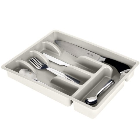 Wkład na sztućce do szuflady szuflad organizer popielaty 36x25.5cm VILDE 229048-P Wkład na sztućce do szuflady szuflad organizer popielaty 36x25.5cm VILDE 229048-P