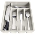 Wkład na sztućce do szuflady szuflad organizer popielaty 36x25.5cm VILDE 229048-P Wkład na sztućce do szuflady szuflad organizer popielaty 36x25.5cm VILDE 229048-P