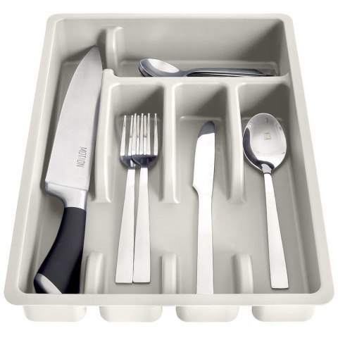 Wkład na sztućce do szuflady szuflad organizer popielaty 36x25.5cm VILDE 229048-P Wkład na sztućce do szuflady szuflad organizer popielaty 36x25.5cm VILDE 229048-P