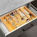 Wkład na sztućce do szuflady szuflad organizer rozsuwany bambusowy 35.5-54.5x45.5cm VILDE 229200 Wkład na sztućce do szuflady szuflad organizer rozsuwany bambusowy 35.5-54.5x45.5cm VILDE 229200